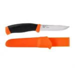 Morakniv Companion F Serrated oranžinis dantytais ašmenimis nerūdijančio plieno peilis - Image 4