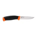 Morakniv Companion F Serrated oranžinis dantytais ašmenimis nerūdijančio plieno peilis - Image 2