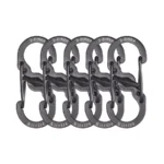 Penkių Nite Ize S-Biner MicroLock karabinų rinkinys