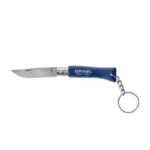 Opinel Colorama 04 sulankstomas peilis raktų pakabukas inox grab tamsiai mėlynas
