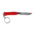Opinel Colorama 04 suliamas peilis raktų pakabukas nerūdijančio plieno bukas raudonas - Image 2