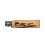 Sulankstomas peilis Opinel 8 Inox Oak Animal serija - žuvis - Image 3