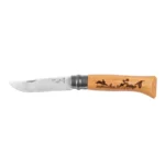 Sulankstomas peilis Opinel 8 Inox Oak Animal Series – kiškis
