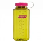 Gertuvė Nalgene Wide Mouth, 1 l, gelsvai žalia ir fuksijų spalvos