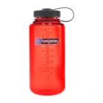 Nalgene Wide Mouth 1 l raudona gertuvė plačiu kakleliu