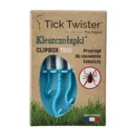 Tick Twister® Clipbox Trio erkių šalinimo įrankis su raktų pakabuku, mėlynas, 3 vnt. - Image 4