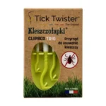 Tick Twister® Clipbox Trio erkių šalinimo įrankis su raktų pakabuku, žalias, 3 vnt. - Image 4