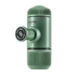 Kelioninis kavos aparatas Wacaco Nanopresso Moss Green su dėklu - Image 2