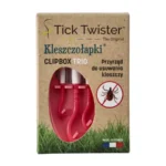 Tick Twister® Clipbox Trio erkių šalinimo įrankių rinkinys su pakabuku, rožinis, 3 vnt. - Image 4