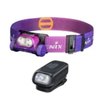 „Fenix HM65R-T V2.0 nebula“ ir „E04R“ žibintų rinkinys, juodas