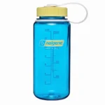Turistinis vandens butelis „Nalgene Wide Mouth“, 500 ml, mėlynas / geltonas