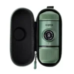 Kelioninis kavos aparatas Wacaco Nanopresso Moss Green su dėklu - Image 3