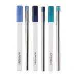 Vandens filtras šiaudelis LifeStraw Sip 3 vnt. - Stormy, Laguna, Midnight Blue