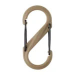 Nite Ize S-Biner #4 polimerinis karabinas Black Gate coyote