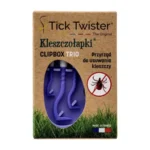Tick Twister® Clipbox Trio erkių šalinimo įrankis su raktų pakabuku, violetinis, 3 vnt. - Image 4