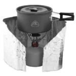 Vėjui atsparus skydelis kempingo viryklei Robens Foil Windshield Tall - sidabrinis - Image 2
